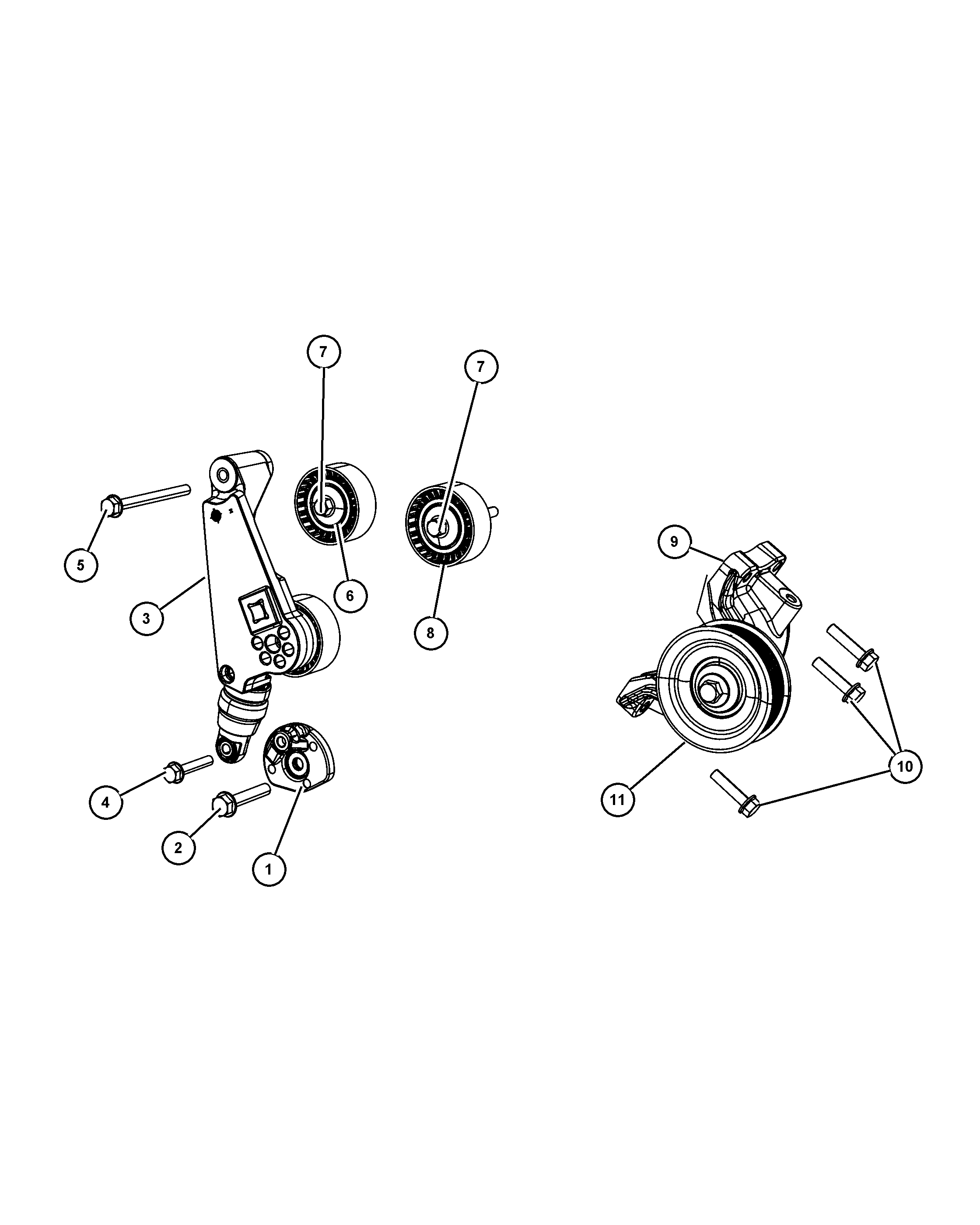 Chrysler 4627 039AA - Parazīt / Vadrullītis, Ķīļrievu siksna ps1.lv