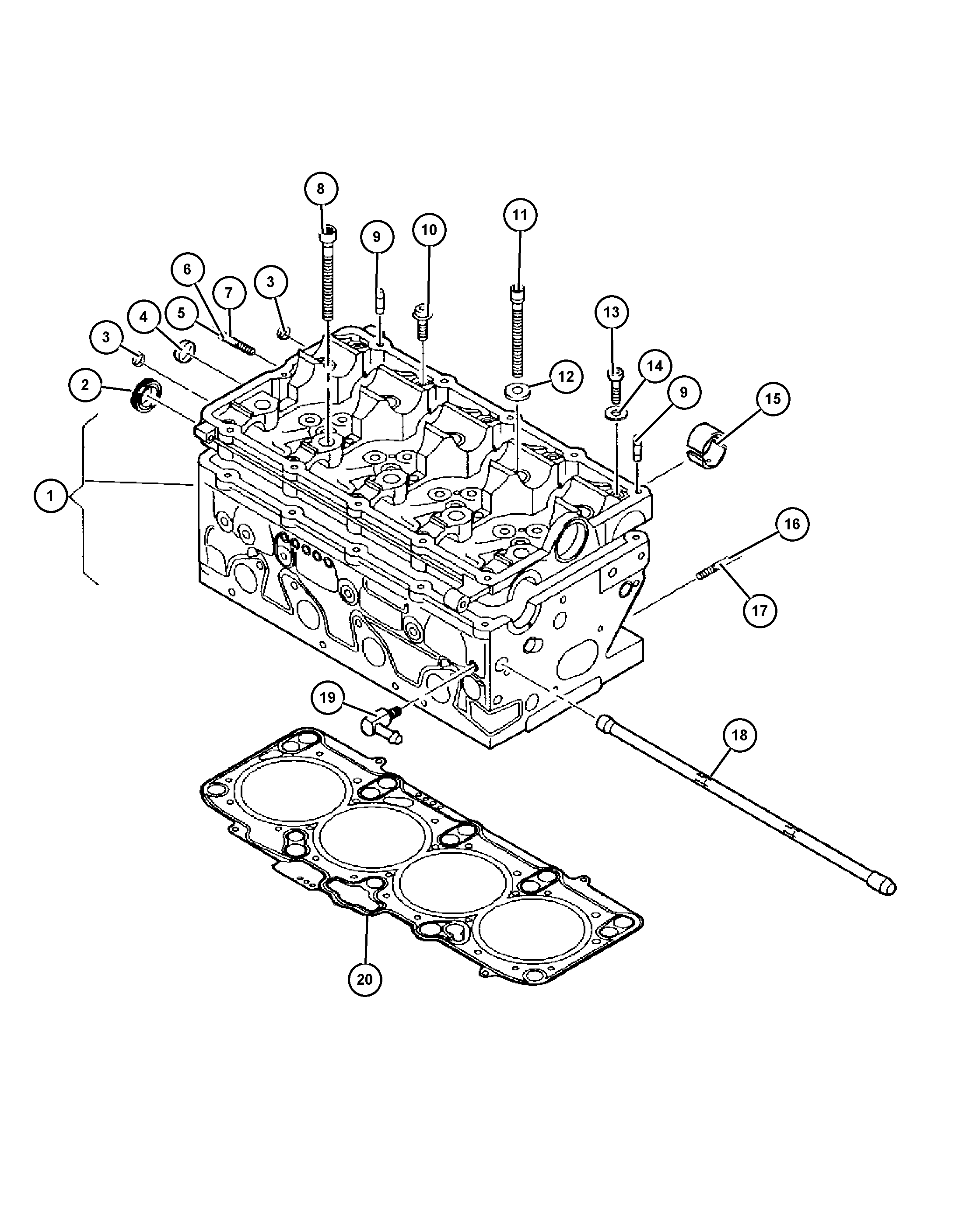 Dodge 68033 094AA - Blīve, Motora bloka galva ps1.lv