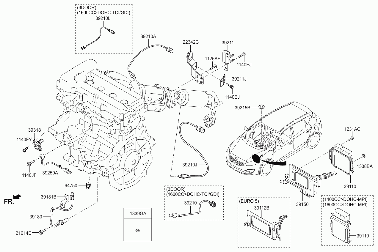 KIA 39210 2B320 - Lambda zonde ps1.lv