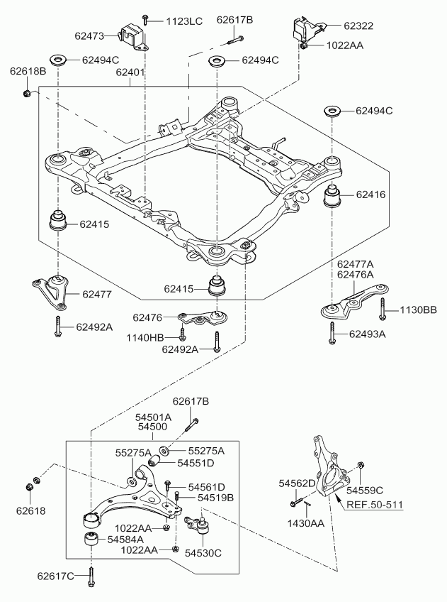 Hyundai 6261817000 - Sadales vārpstas piedziņas ķēdes komplekts ps1.lv