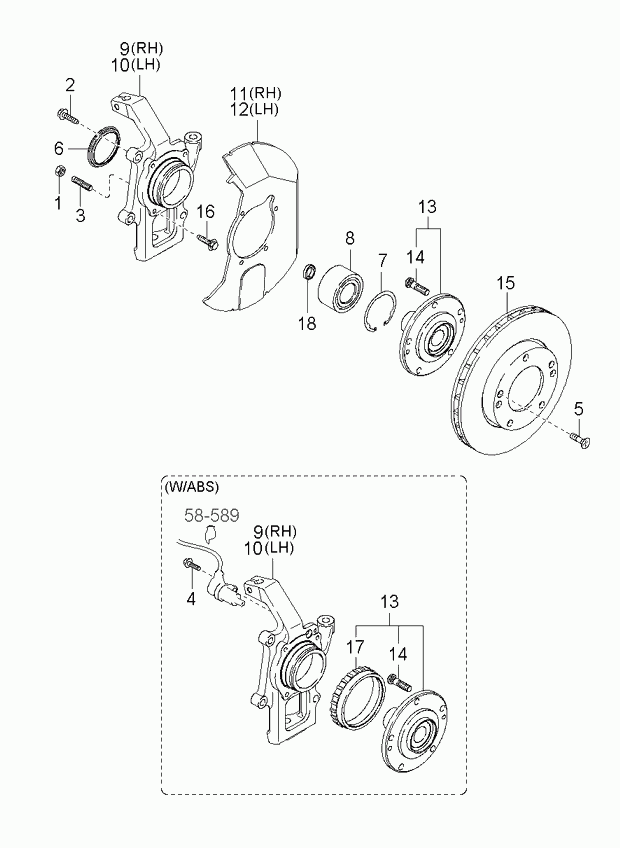 Buessing 51712-3E000 - Disc - front wheel brake ps1.lv