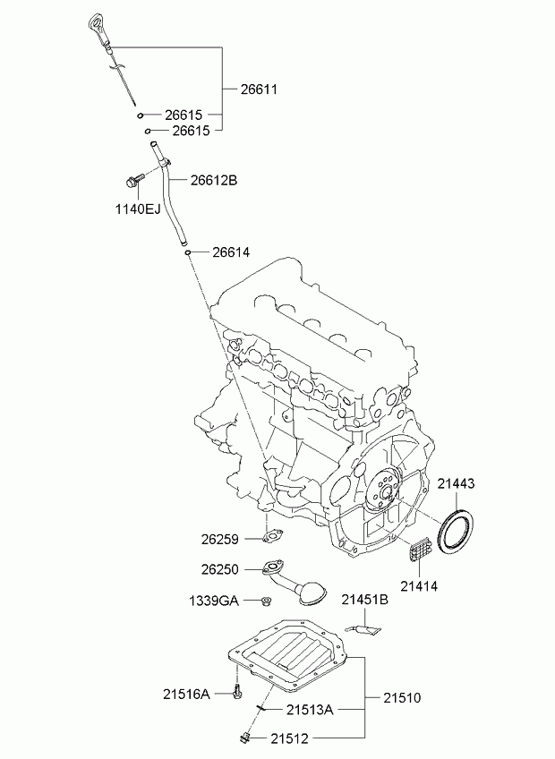 KIA 21443-2B000 - Vārpstas blīvgredzens, Kloķvārpsta ps1.lv