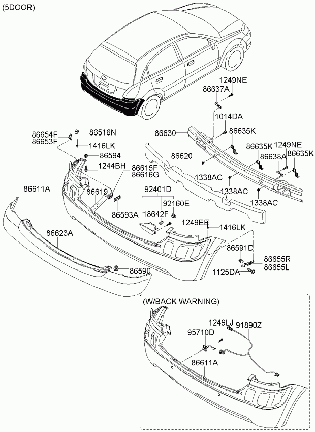 KIA 866301G600 - Ķīļrievu siksna ps1.lv