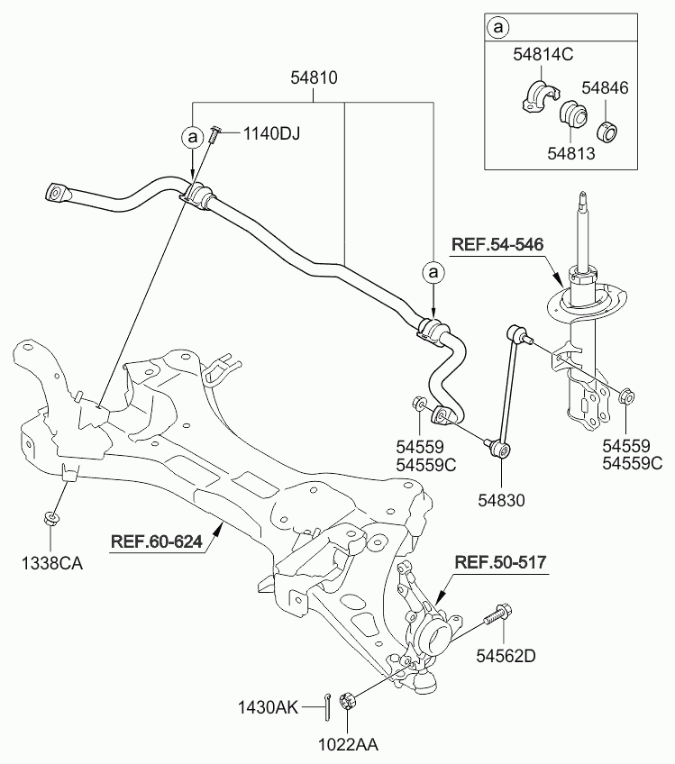 KIA (DYK) 548302S200 - Link - stabilizer ps1.lv