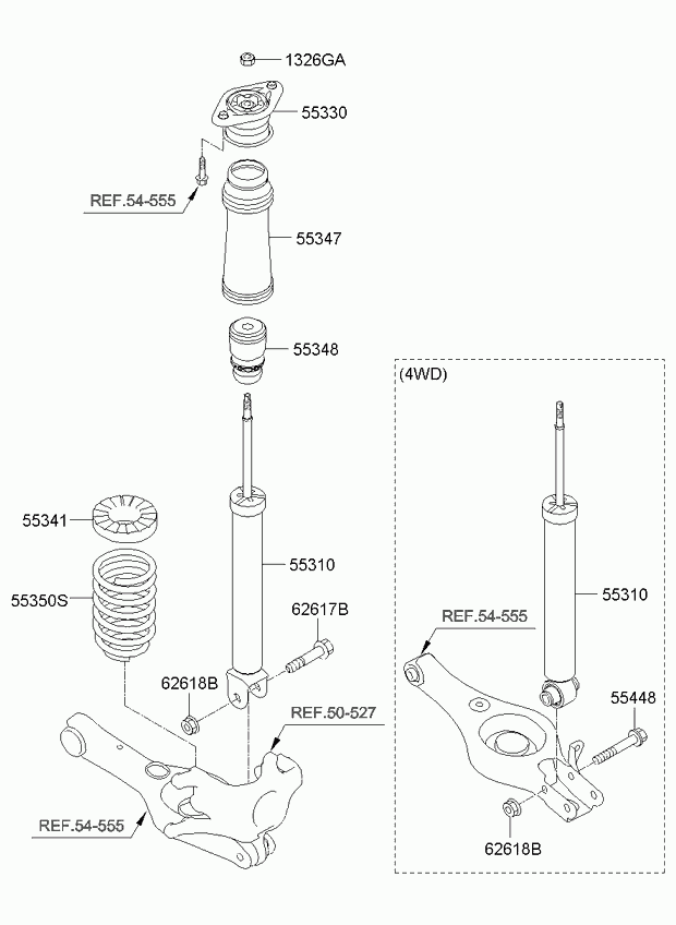 KIA 55350-2Y100 - Balstiekārtas atspere ps1.lv