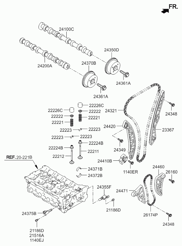 Hyundai 2446025001 - Ķīļrievu siksna ps1.lv