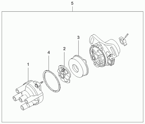 KIA 0BP0518-V05 - Aizdedzes sadalītāja rotors ps1.lv