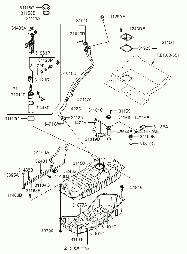 KIA 31111 3L000 - Degvielas sūknis ps1.lv