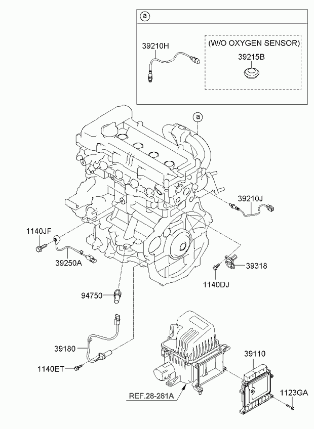 KIA 392102B020 - Lambda zonde ps1.lv