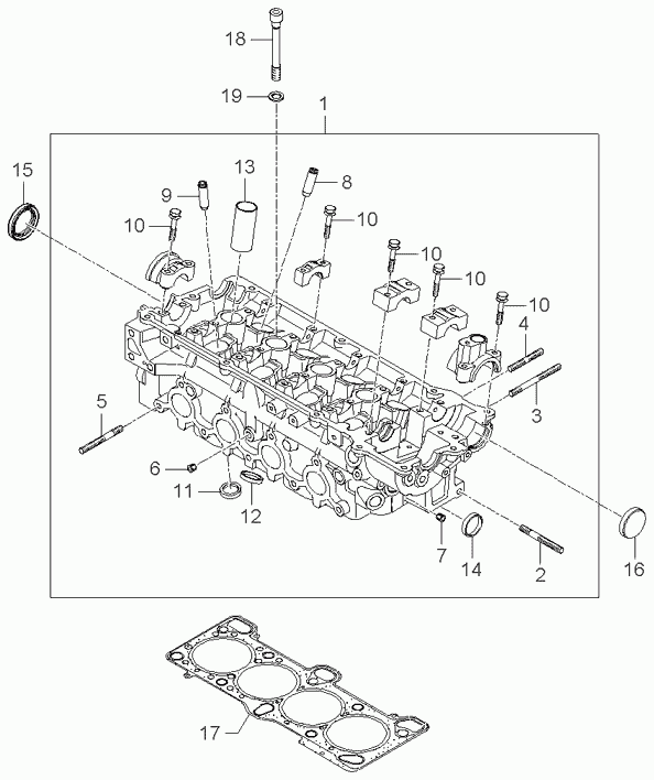 Hyundai 22311-26603 - Blīve, Motora bloka galva ps1.lv