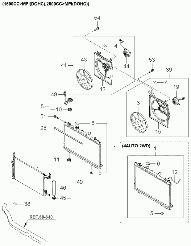 KIA 0K2FA15205 - Vāciņš, Radiators ps1.lv