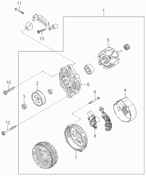 KIA 373002X000 - Ģenerators ps1.lv