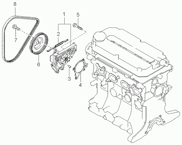 Honda 0K21A18381 - Ķīļrievu siksna ps1.lv