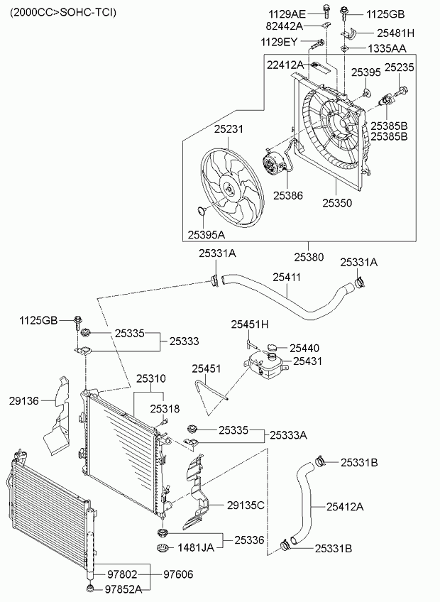 Hyundai 253101H800 - Radiators, Motora dzesēšanas sistēma ps1.lv