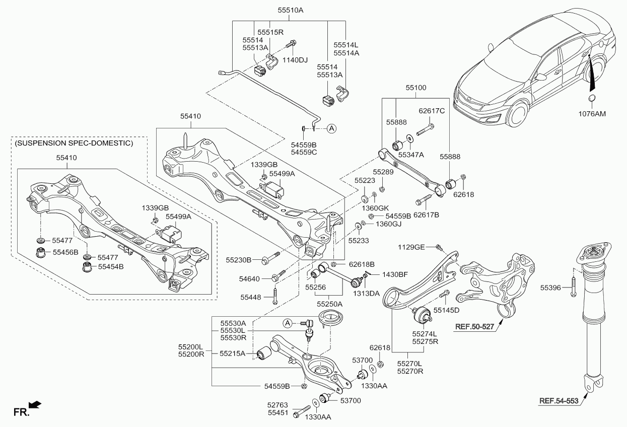 KIA 55250-3R000 - Stiepnis / Atsaite, Stabilizators ps1.lv