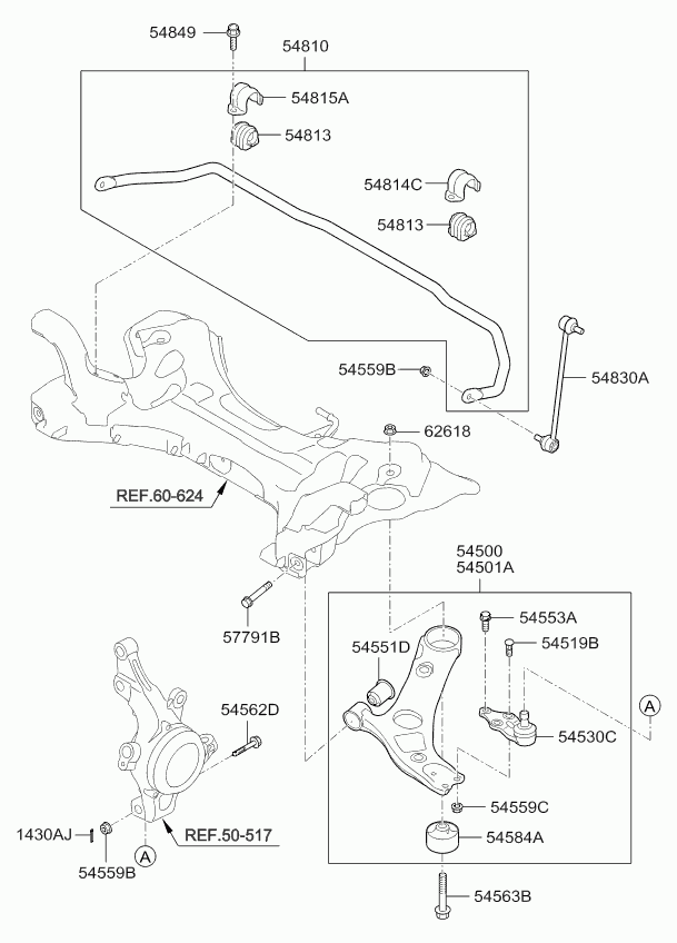 KIA 54830-3Q000 - Stiepnis / Atsaite, Stabilizators ps1.lv