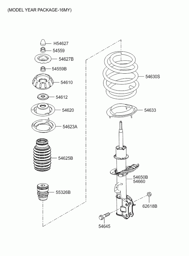 KIA 546301K001 - Balstiekārtas atspere ps1.lv