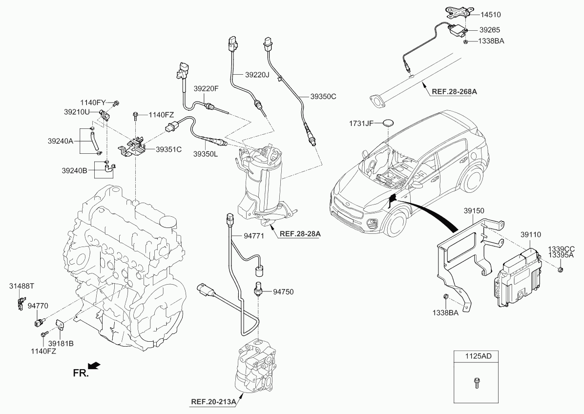 KIA 39350-2F610 - Lambda zonde ps1.lv