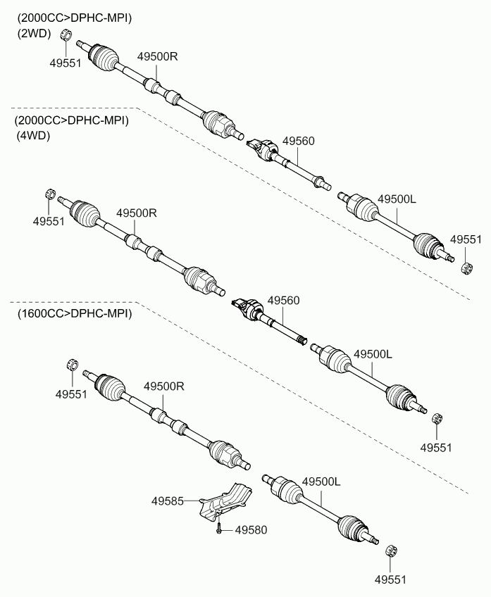 KIA 495012Y660 - Putekļusargs, Piedziņas vārpsta ps1.lv