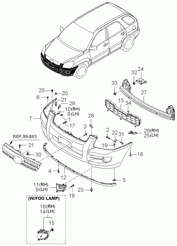 Hyundai 1864935009 - Kvēlspuldze, Miglas lukturis ps1.lv