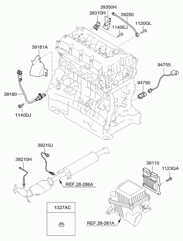 KIA 392102G400 - Lambda zonde ps1.lv