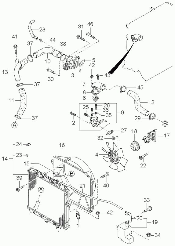 KIA 0K04R-15-010 - Ūdenssūknis ps1.lv