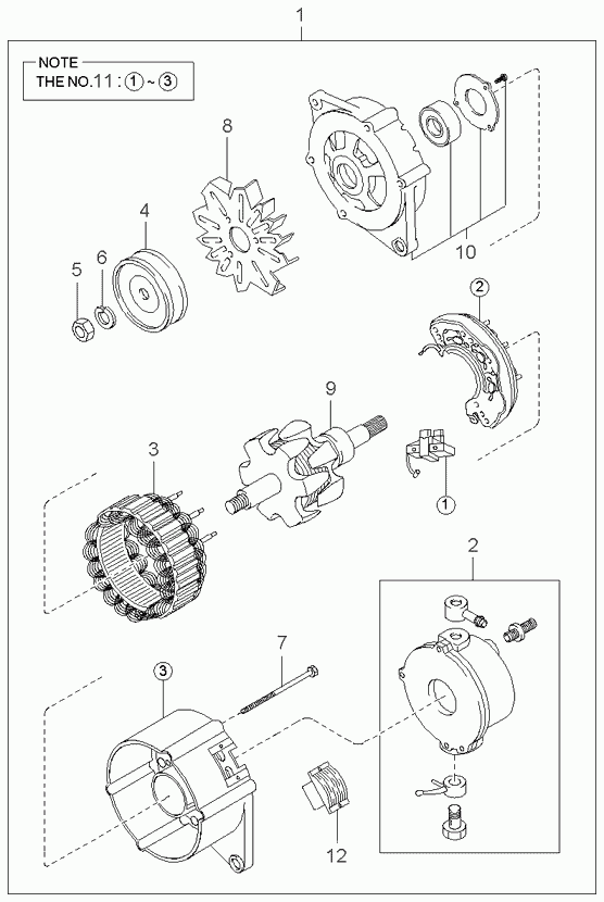 KIA 0K05418300C - Ģenerators ps1.lv