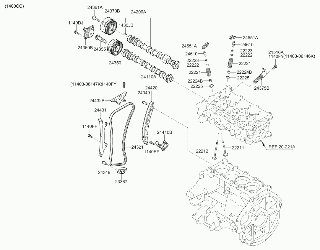 Hyundai 24370-03000 - Sadales vārpstas regulēšanas mehānisms ps1.lv