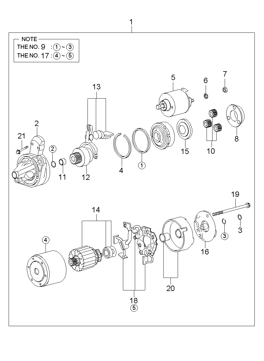 KIA 36100-42250 - Starteris ps1.lv