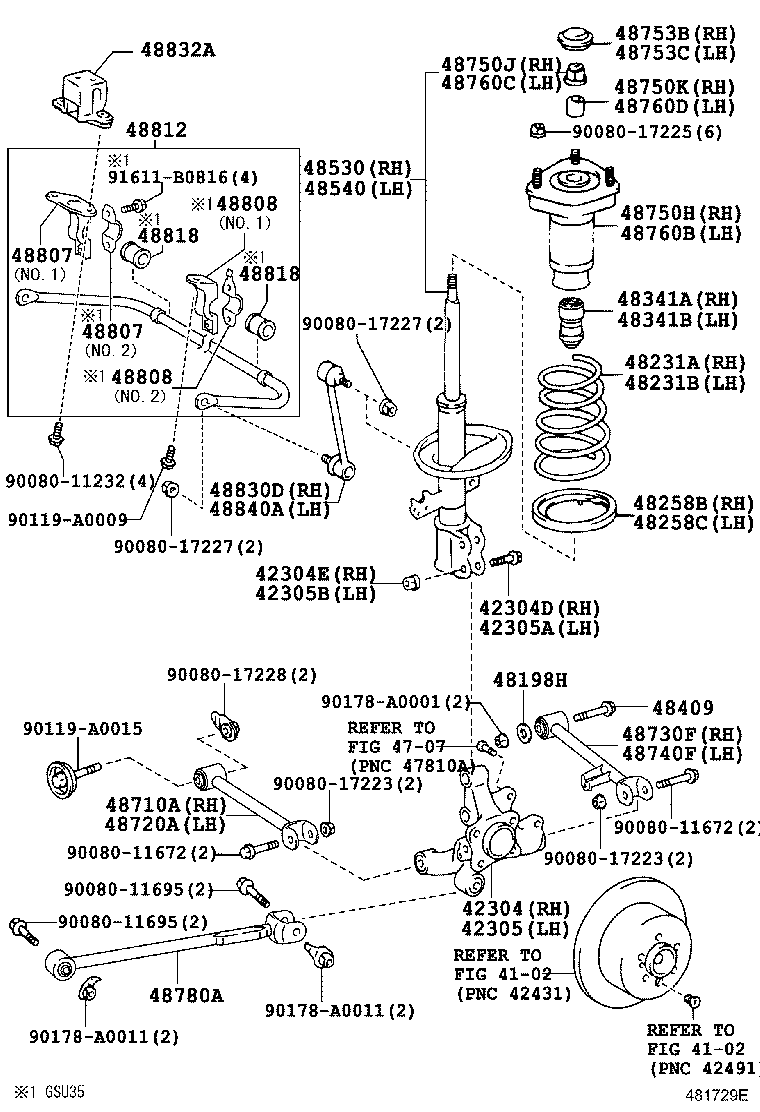 TOYOTA 9008038148 - Amortizatora statnes balsts ps1.lv