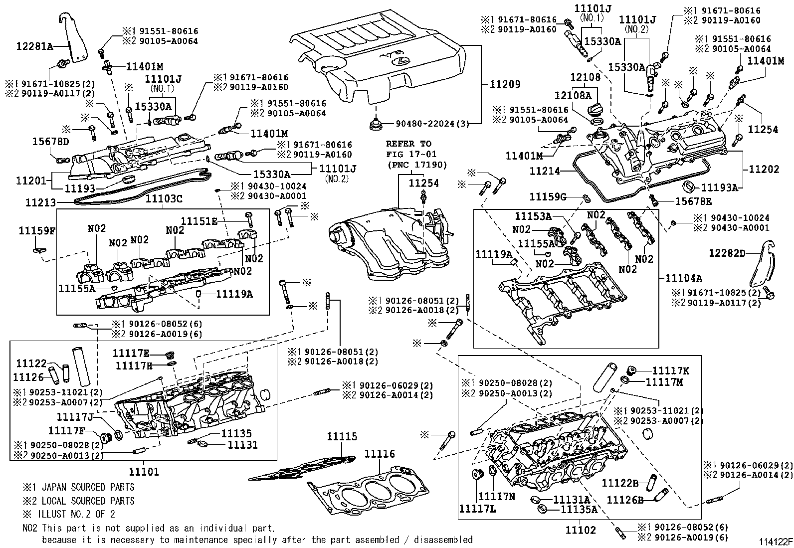 TOYOTA 11116-31040 - Blīve, Motora bloka galva ps1.lv