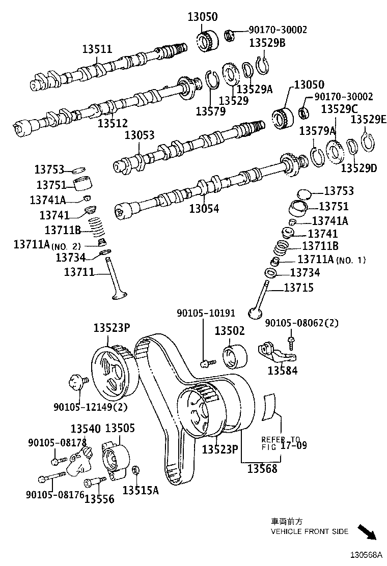 TOYOTA 13053-20030 - Sadales vārpsta ps1.lv