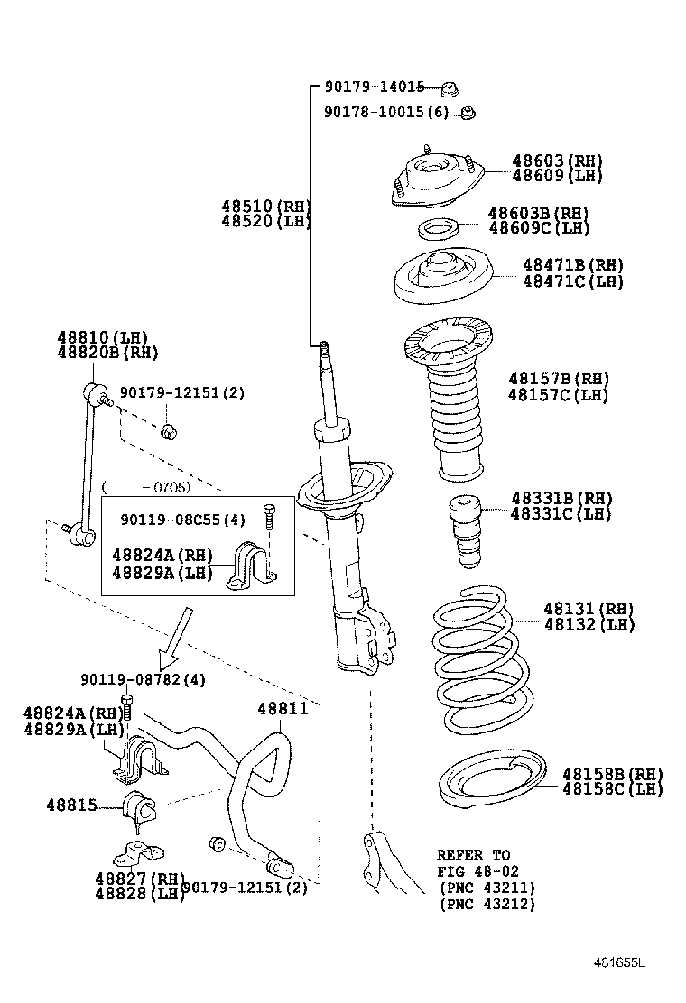 LEXUS 48609-48020 - Amortizatora statnes balsts ps1.lv