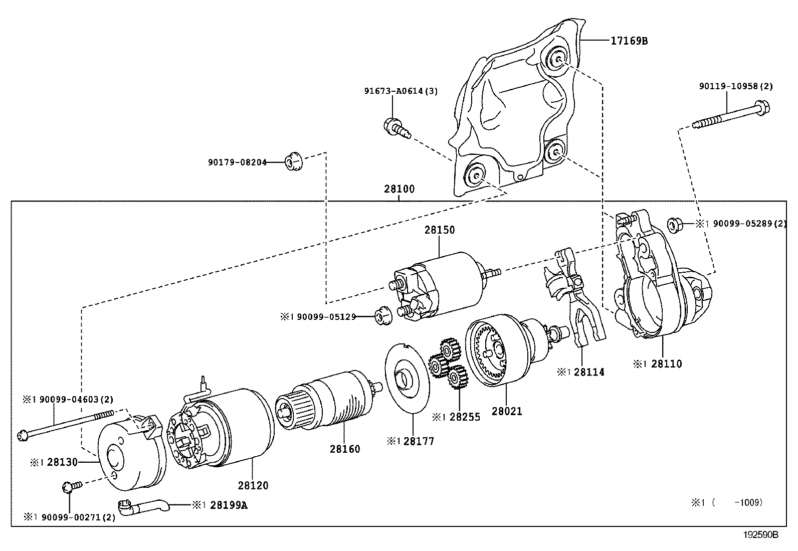 TOYOTA 2810038020 - Starteris ps1.lv