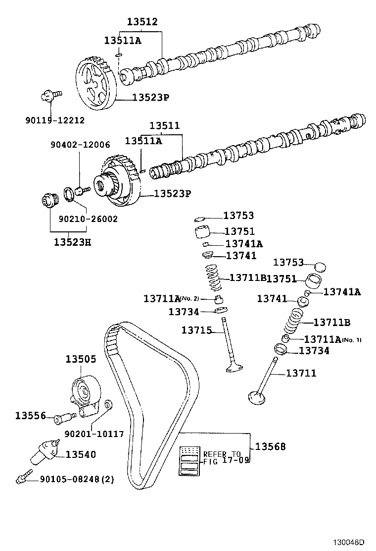 Suzuki 1350546041 - Spriegotājrullītis, Gāzu sadales mehānisma piedziņas siksna ps1.lv