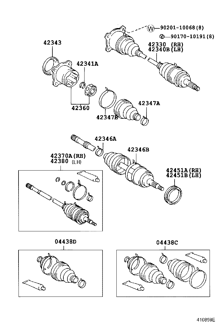 TOYOTA 04437-53010 - Putekļusargs, Piedziņas vārpsta ps1.lv