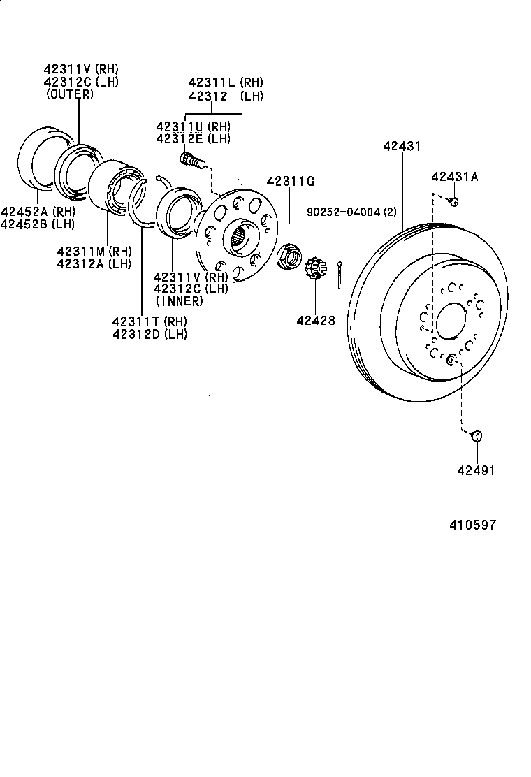 Suzuki 4243140080 - Bremžu diski ps1.lv