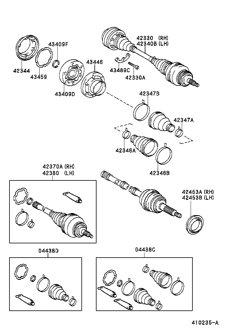 TOYOTA 04437-24030 - Putekļusargs, Piedziņas vārpsta ps1.lv