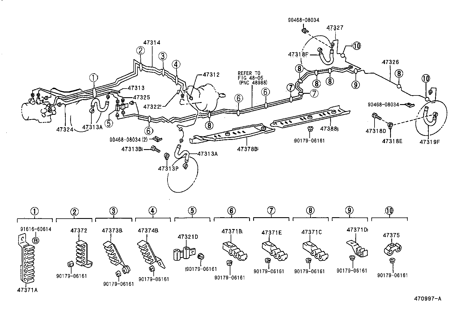 TOYOTA 9094702903 - Bremžu šļūtene ps1.lv