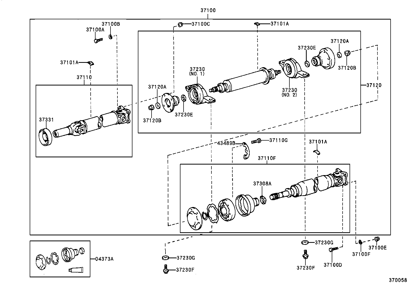 TOYOTA 37110-48020 - Kardānvārpsta, Galvenais pārvads ps1.lv