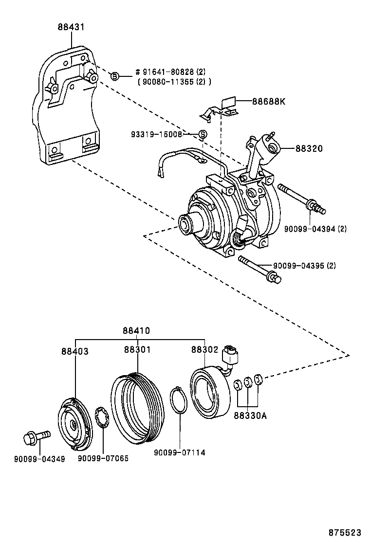 LEXUS 8832048030 - Kompresors, Gaisa kond. sistēma ps1.lv