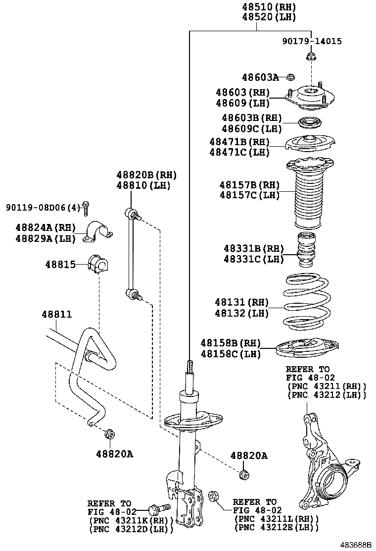 LEXUS 4881528130 - Bukse, Stabilizators ps1.lv