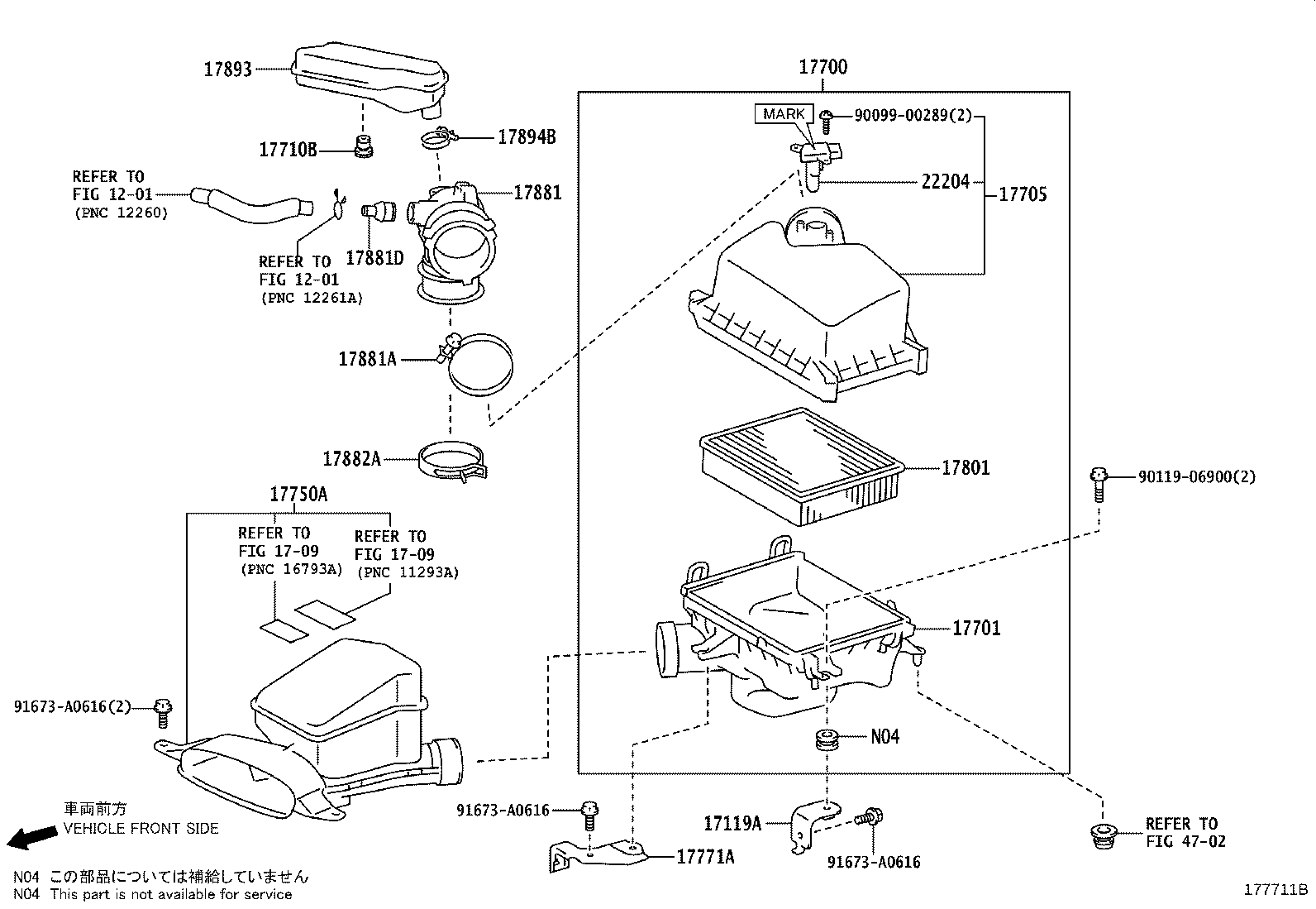 LEXUS 1780138011 - Gaisa filtrs ps1.lv