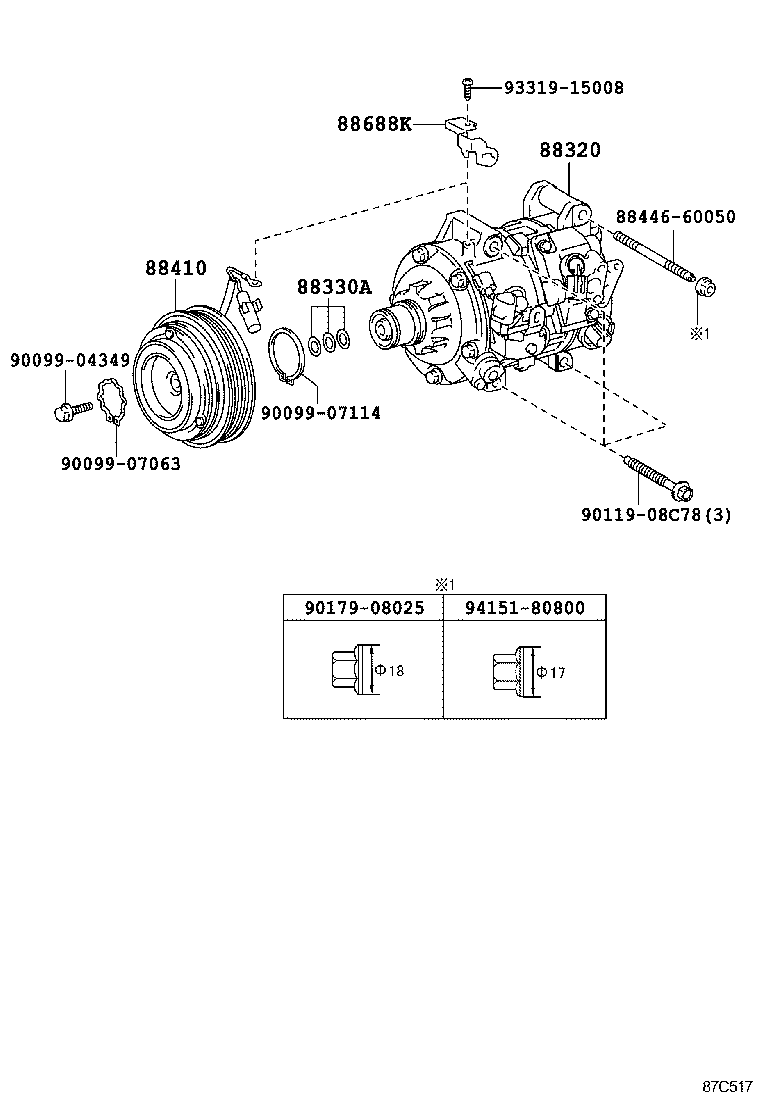 TOYOTA 88320-3A380 - Kompresors, Gaisa kond. sistēma ps1.lv