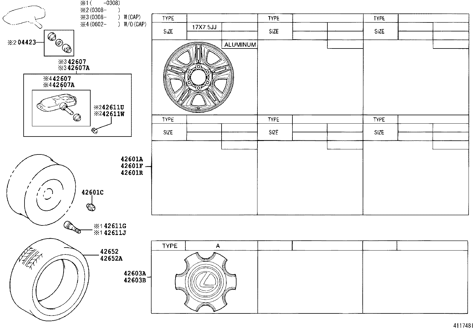 TOYOTA 42607-35010 - Riteņu grieš. ātruma devējs, Riepu spiediena kontroles sist. ps1.lv