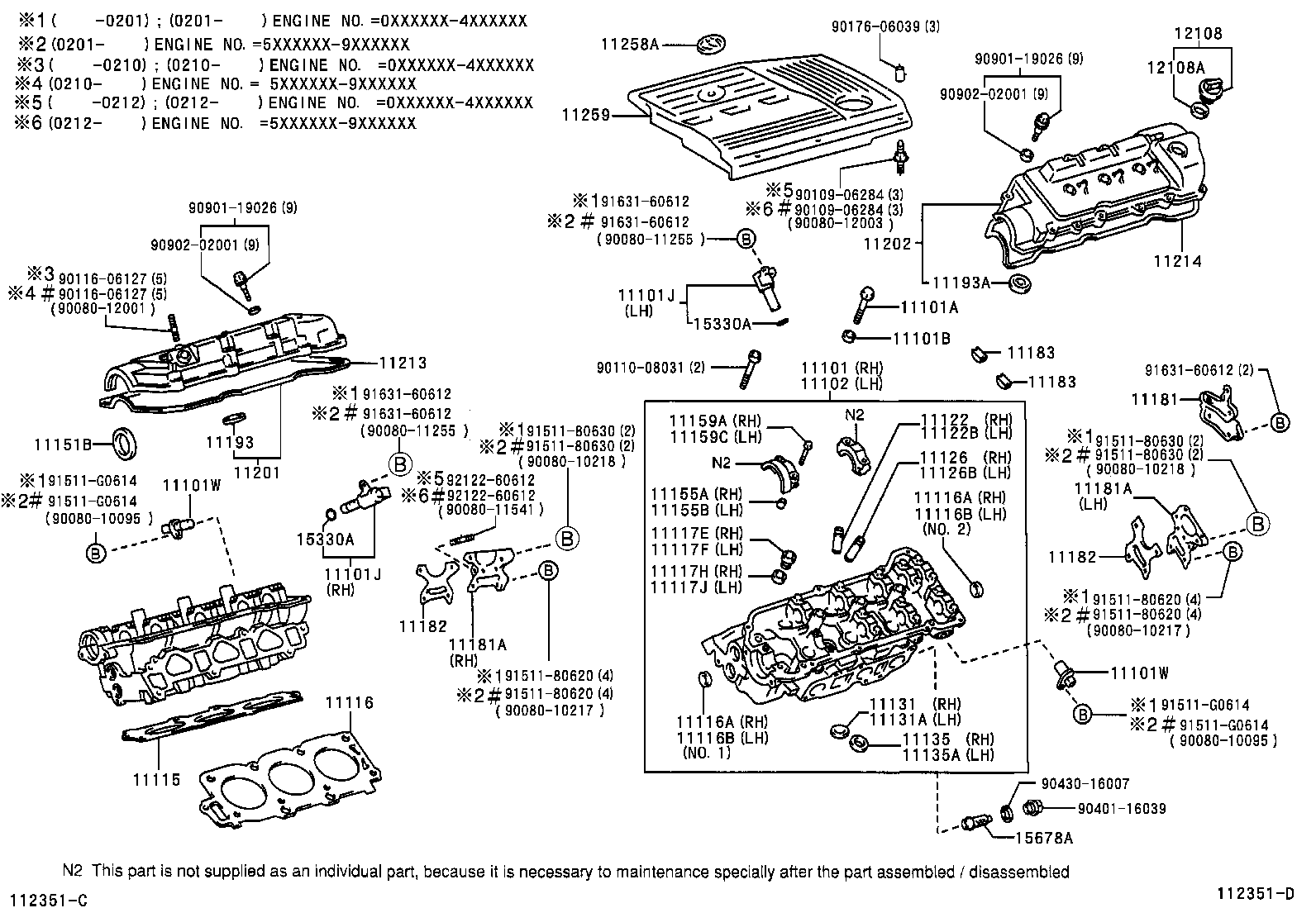 TOYOTA 11213-20030 - Blīve, Motora bloka galvas vāks ps1.lv