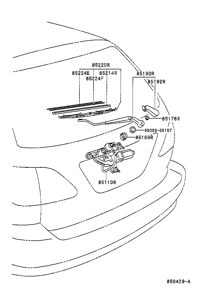 LEXUS 85242-48010 - Stikla tīrītāja slotiņa ps1.lv