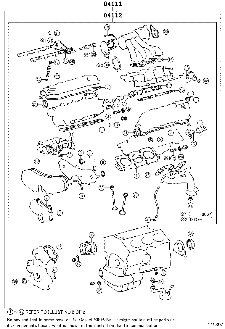 TOYOTA 04112-20150 - Blīvju komplekts, Motora bloka galva ps1.lv