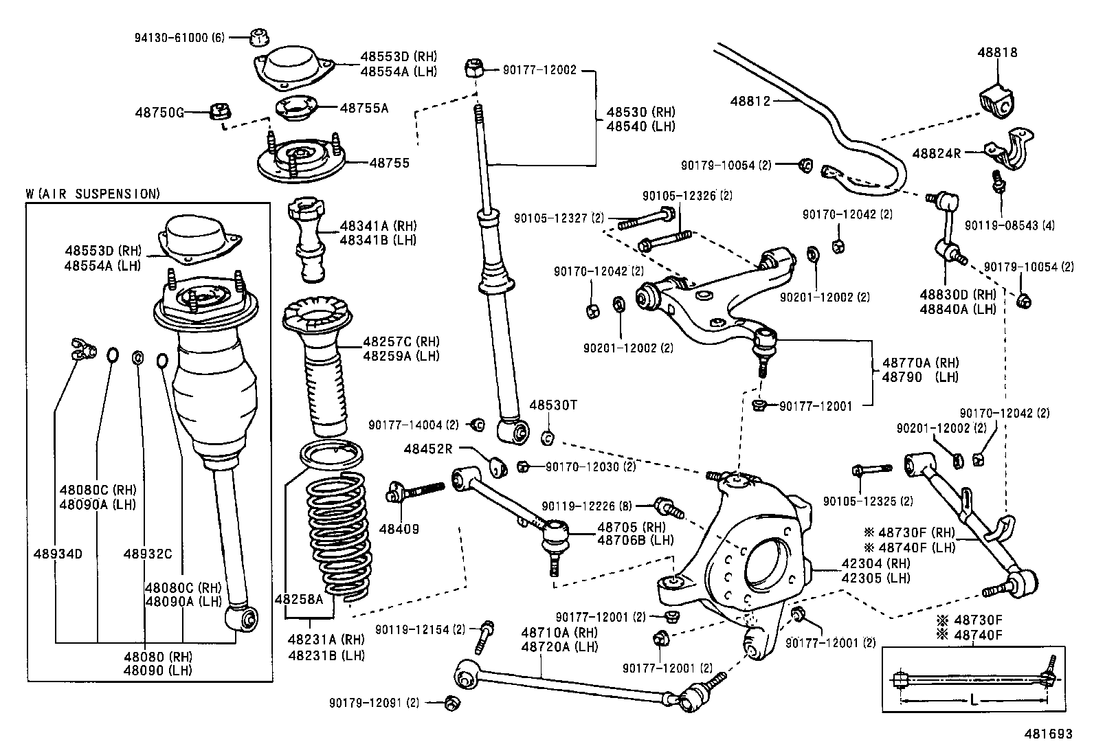 TOYOTA 48710-50070 - Piekare, Šķērssvira ps1.lv