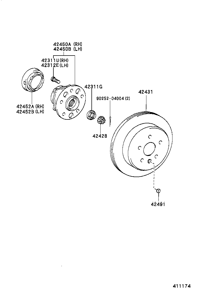 Daihatsu 90942-02070 - Riteņa stiprināšanas skrūve ps1.lv